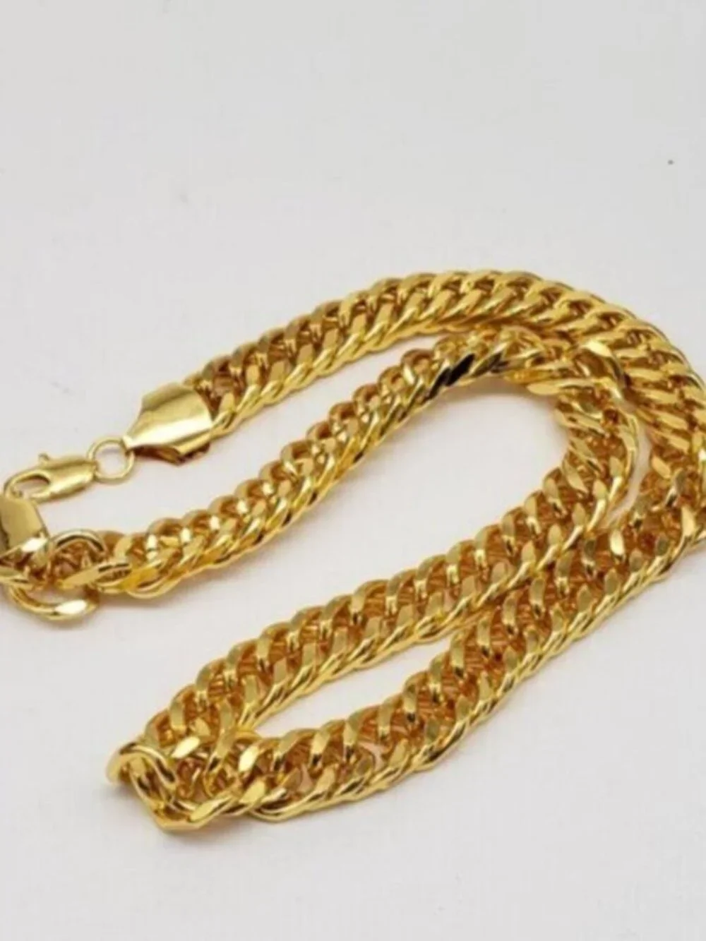 Gold-Plated Necklace with Authentic Louis Vuitton Padlock